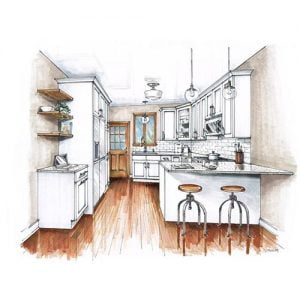 طراحی آشپزخانه ، طراحی کابینت ، آشپزخانه مدرن